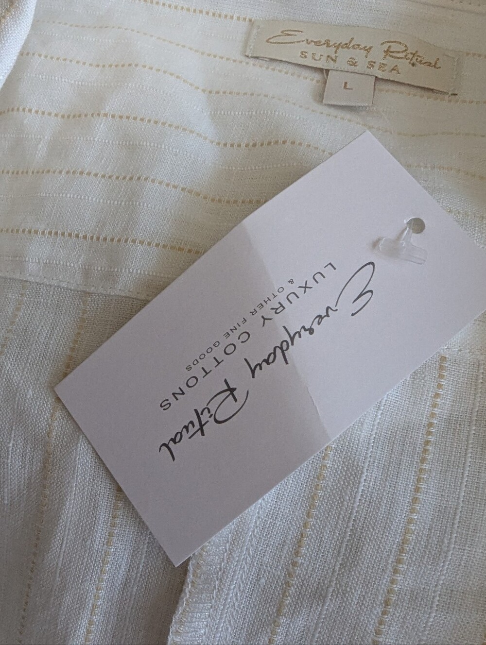 Everyday Ritual Gemma Romper in Casablanca Linen Jumpsuit - Picture 11 of 13